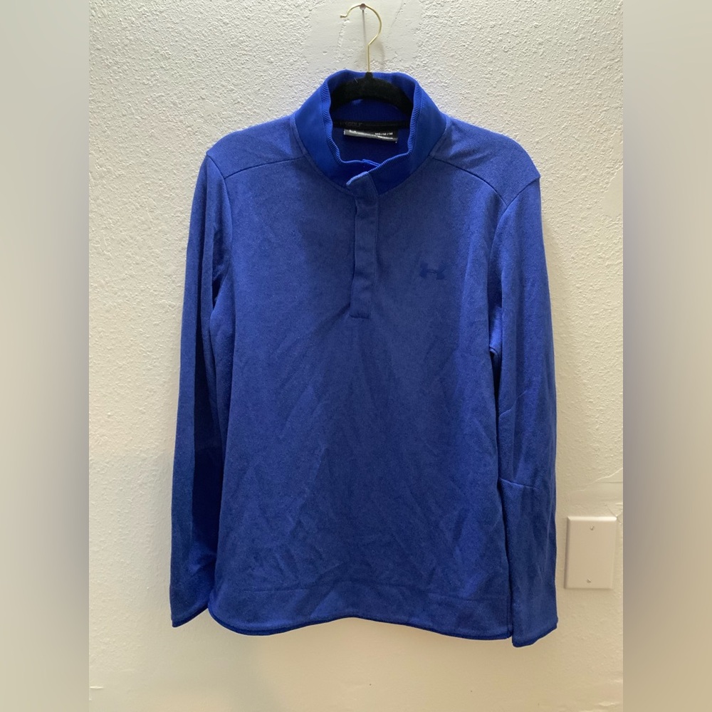 Under Armour Golf Mens Blue Coldgear Storm Pullover Sweater Size Medium